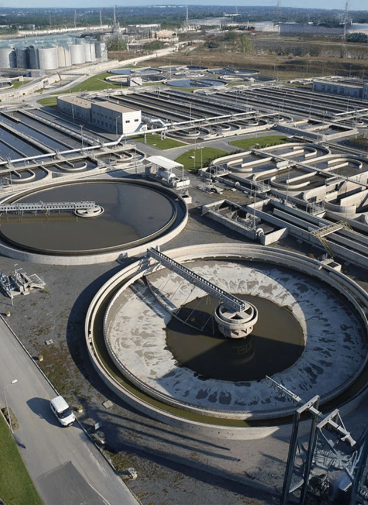 Arıtma tesisi havuzunda polyurea membran kaplama