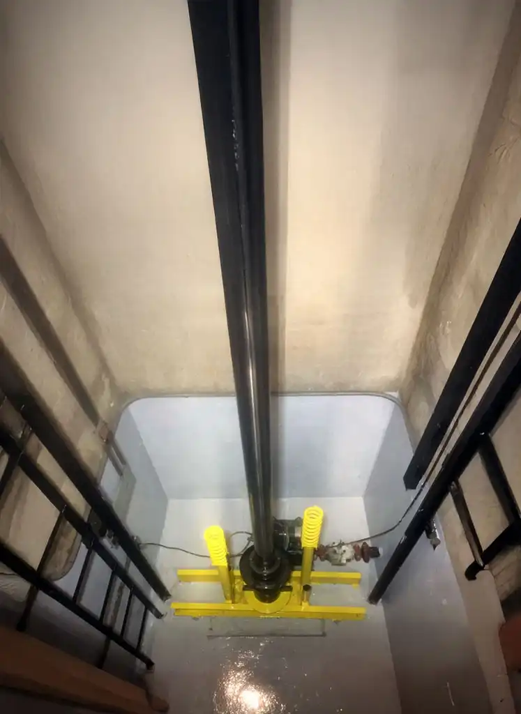 Asansör kuyusu negatif yönlü su yalıtım uygulama detayı