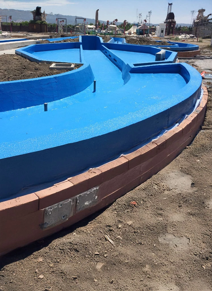 Su parkı kaydıraklarında UV dayanımlı polyurea kaplama