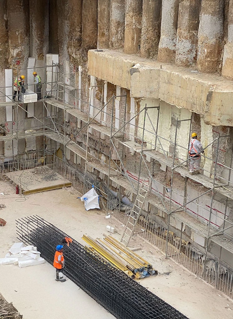 Temel ve perde dilatasyon, soğuk derz detaylarında polyurea çözümü