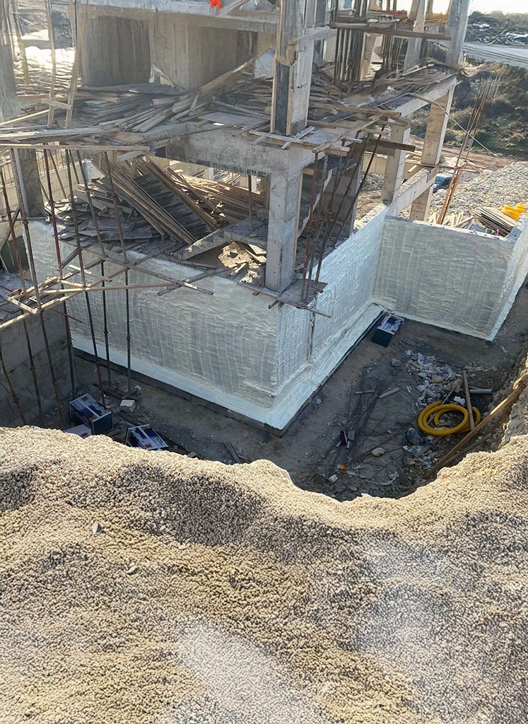 Temel ve perde yalıtımında polyurea membran uygulaması